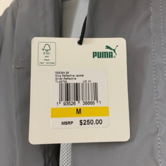Puma x Billy Walsh King Reflective Jacket (Silver) - Picture 3 of 3